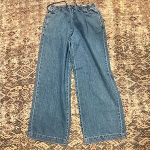 Zara Women's Wide Leg Blue Jeans